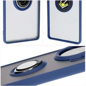 Wholesale Bizon Case Hybrid Ring Tecno Spark 20 Pro+ smoky with a navy blue frame - BIZ5633 - {ean13} - Hurt