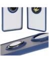Wholesale Bizon Case Hybrid Ring Tecno Spark 20 Pro+ smoky with a navy blue frame - BIZ5633 - {ean13} - Hurt