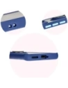 Hurtownia GSM - Bizon Case Hybrid Ring Tecno Spark 20 Pro+ fumuriu cu un cadru albastru marin - BIZ5633 - {ean13} - Hurt