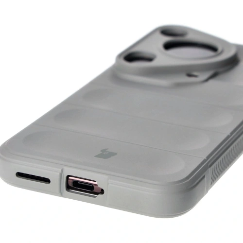 Pancerne etui Bizon Case Tur do Huawei Pura 70 Ultra jasnoszare