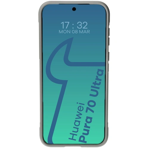 Pancerne etui Bizon Case Tur do Huawei Pura 70 Ultra jasnoszare