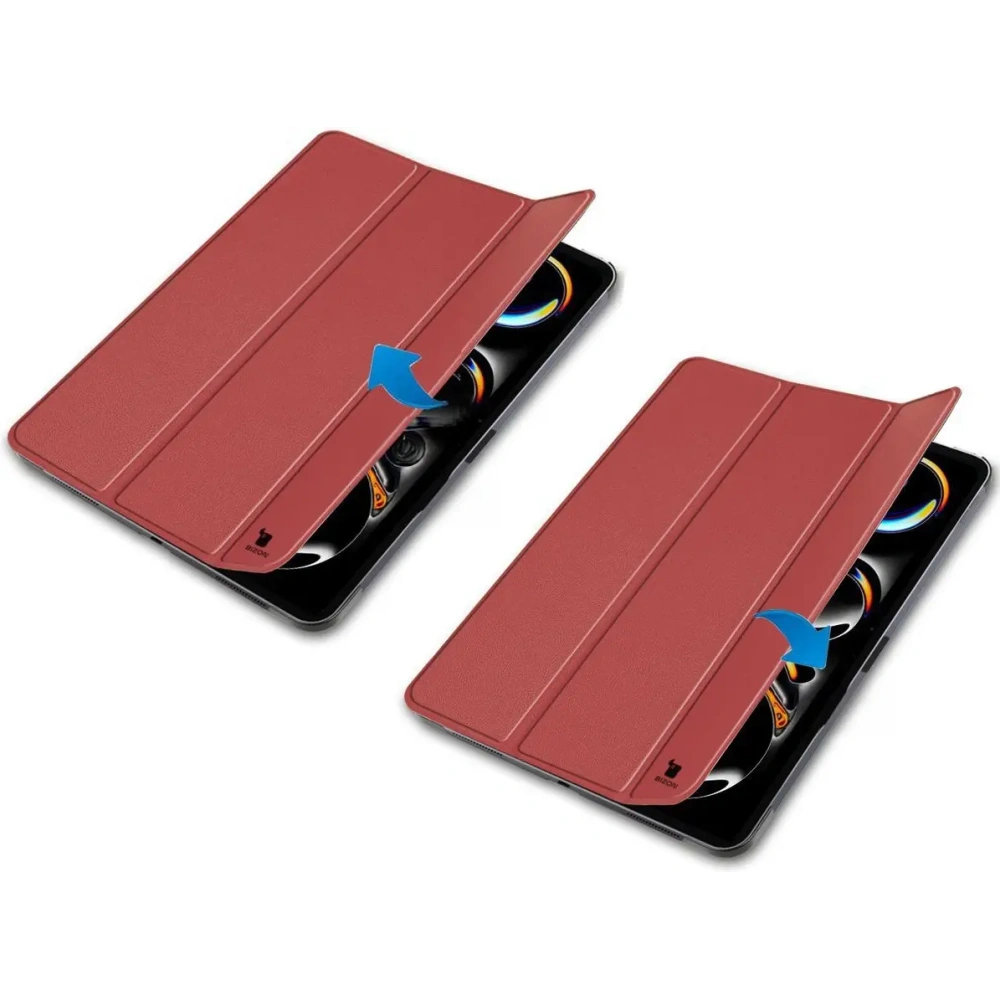 Hurtownia GSM - Bizon Case Tab Croc Apple iPad Pro 11" 5. generációs 2024 burgundi - BIZ5072 - {ean13} - Hurt