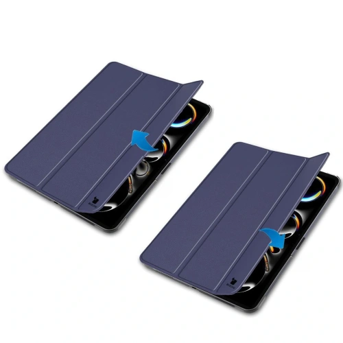Etui Bizon Case Tab Croc do iPad Pro 11" 5 gen. 2024 granatowe