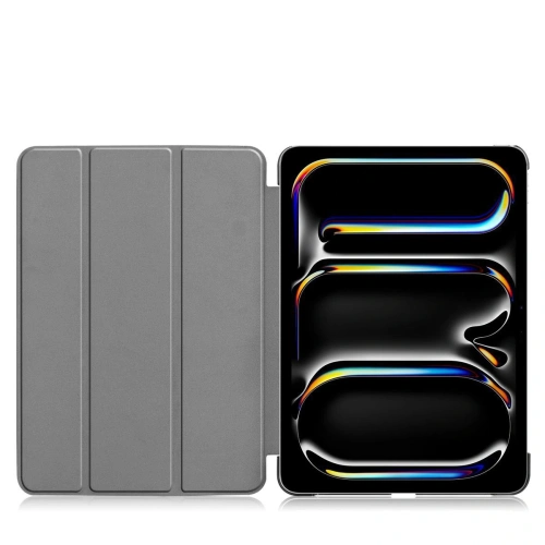 Etui Bizon Case Tab Croc do iPad Pro 11" 5 gen. 2024 szare