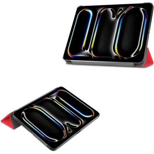 Etui Bizon Case Tab Croc do iPad Pro 11" 5 gen. 2024 czerwone