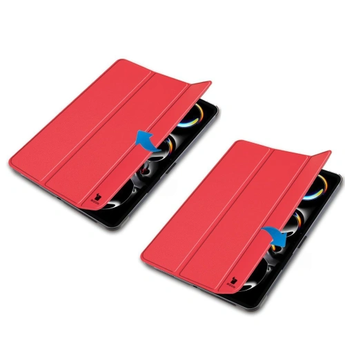 Etui Bizon Case Tab Croc do iPad Pro 11" 5 gen. 2024 czerwone