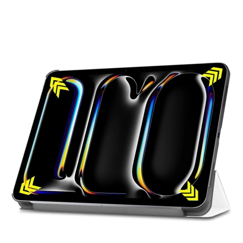 Etui Bizon Case Tab Croc do iPad Pro 11" 5 gen. 2024 białe