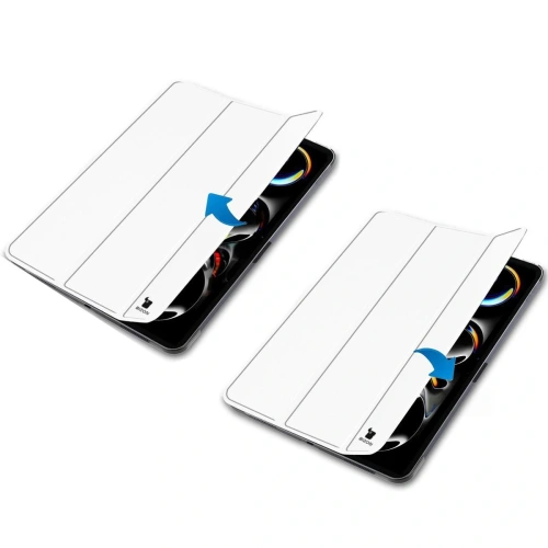Etui Bizon Case Tab Croc do iPad Pro 11" 5 gen. 2024 białe