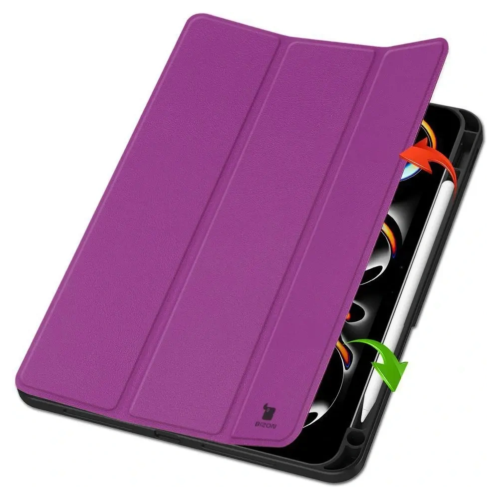 Hurtownia GSM - Bizon Case Tab Lizard Apple iPad Pro 11" 5. generáció 2024 sötét lila - BIZ5083 - {ean13} - Hurt