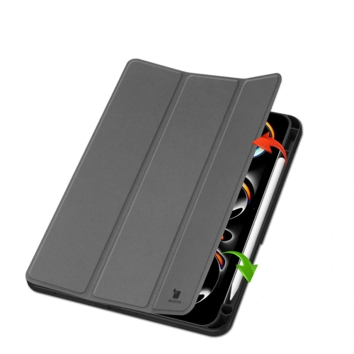 Etui Bizon Case Tab Lizard do iPad Pro 11" 5 gen. 2024 szare