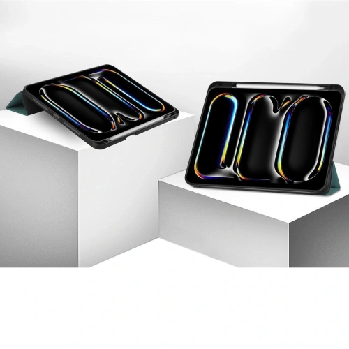 Etui Bizon Case Tab Lizard do iPad Pro 11" 5 gen. 2024 ciemnozielone