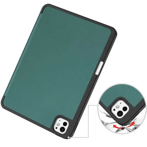 Etui Bizon Case Tab Lizard do iPad Pro 11" 5 gen. 2024 ciemnozielone