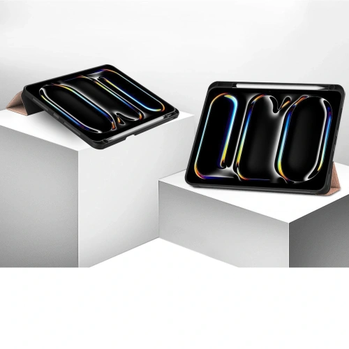Etui Bizon Case Tab Lizard do iPad Pro 11" 5 gen. 2024 różowozłote