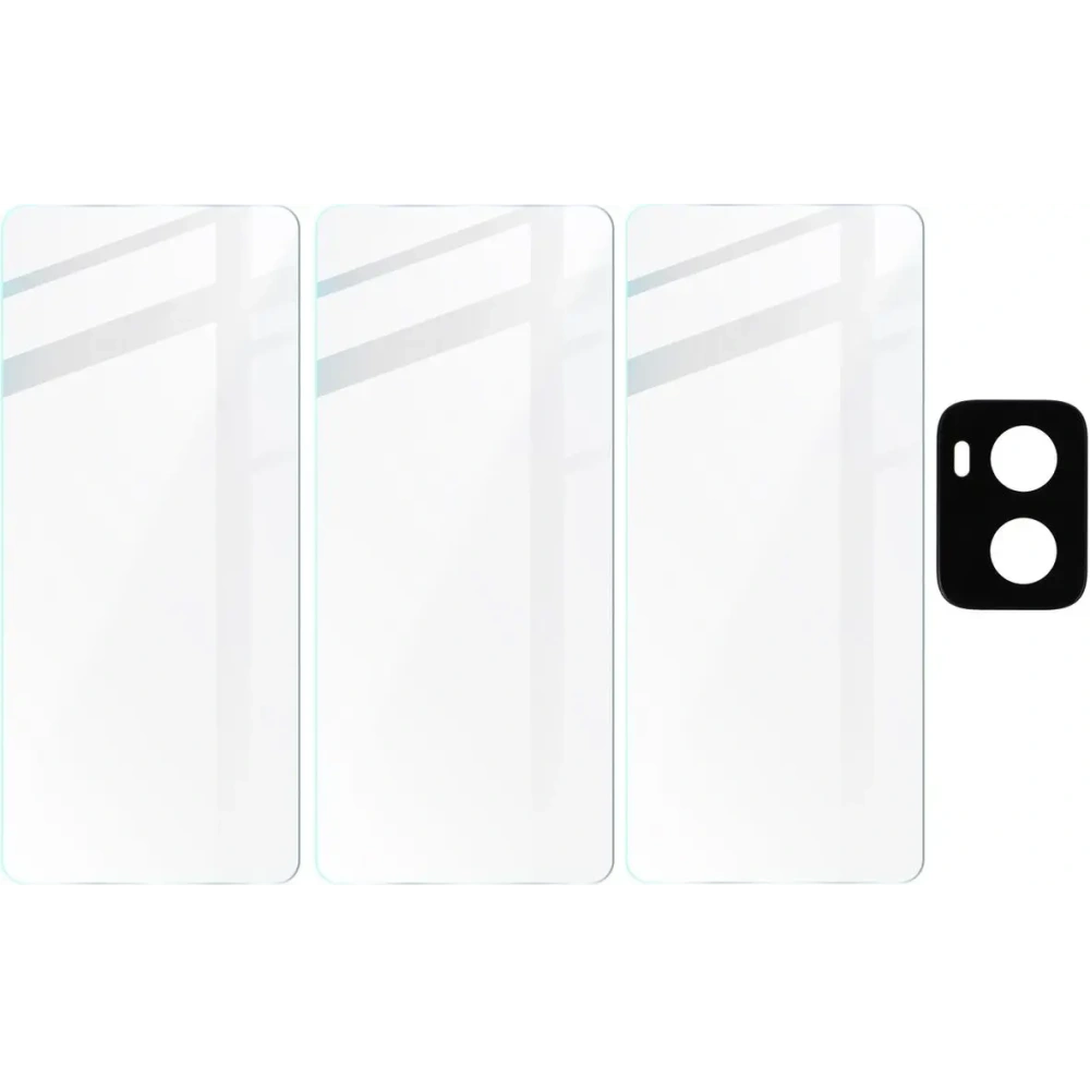 Wholesale BIZON Clear 3x screen glass + camera glass Motorola Moto G34 5G - BIZ5664 - {ean13} - Hurt