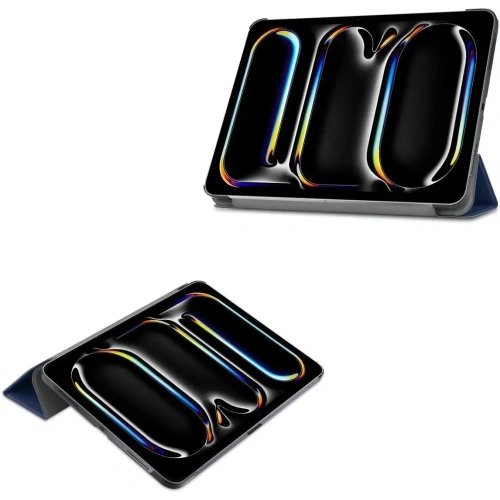 Etui Bizon Case Tab Croc do iPad Pro 13" 7 gen. 2024 granatowe