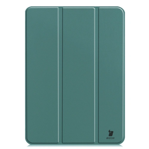 Etui Bizon Case Tab Croc do iPad Pro 13" 7 gen. 2024 ciemnozielone