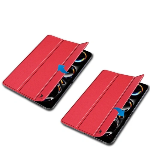 Etui Bizon Case Tab Croc do iPad Pro 13" 7 gen. 2024 czerwone