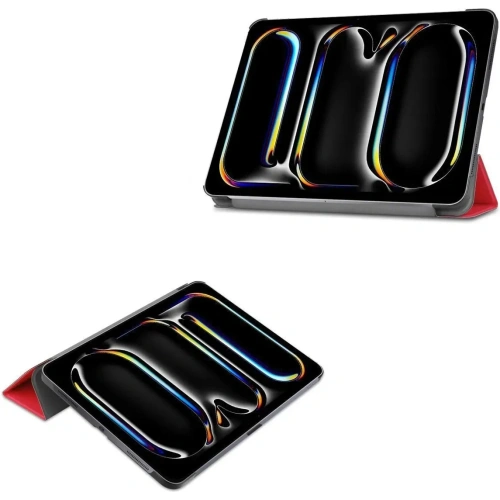 Etui Bizon Case Tab Croc do iPad Pro 13" 7 gen. 2024 czerwone