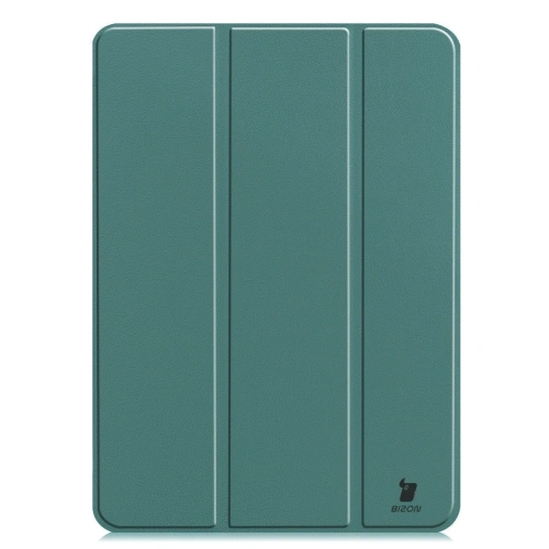 Etui Bizon Case Tab Croc do iPad Pro 11" 5 gen. 2024 ciemnozielone