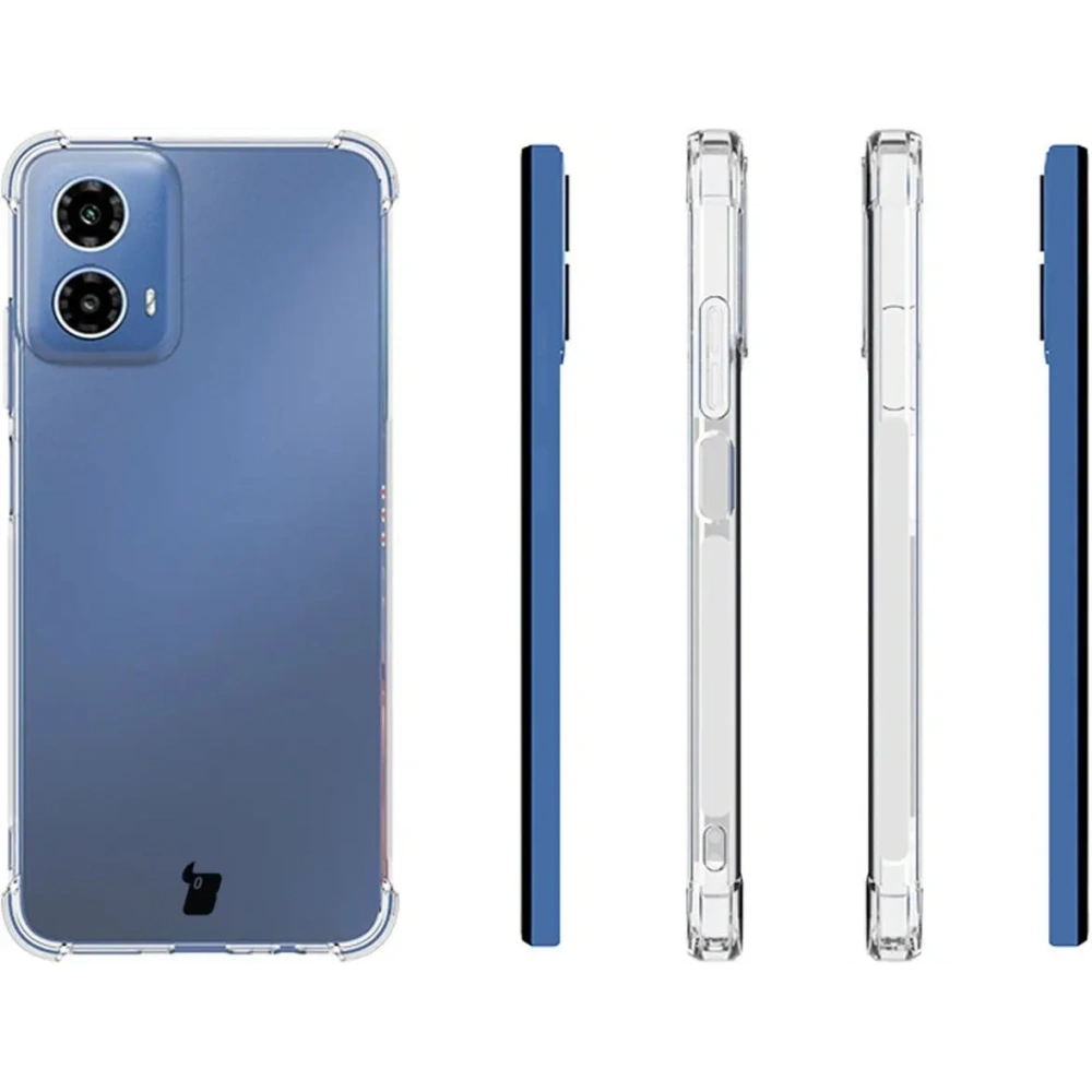 Hurtownia GSM - Bizon Case Clear Pack carcasă + 2x sticlă de ecran + sticlă de lentilă Motorola Moto G34 5G transparentă - BIZ5673 - {ean13} - Hurt