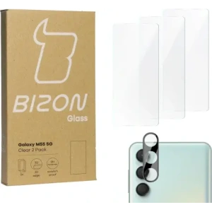 Hurtownia GSM - BIZON Clear 3x Bildschirmglas + Kameraglas Samsung Galaxy M55 5G - BIZ5104 - {ean13} - Hurt