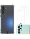 Bizon Case Clear Pack case + 2x screen glass + lens glass Samsung Galaxy M55 5G clear