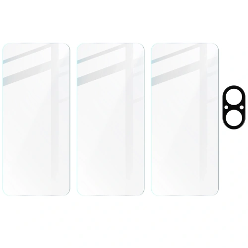 3x Szkło na ekran + szkło na aparat BIZON Clear do Realme C67 4G
