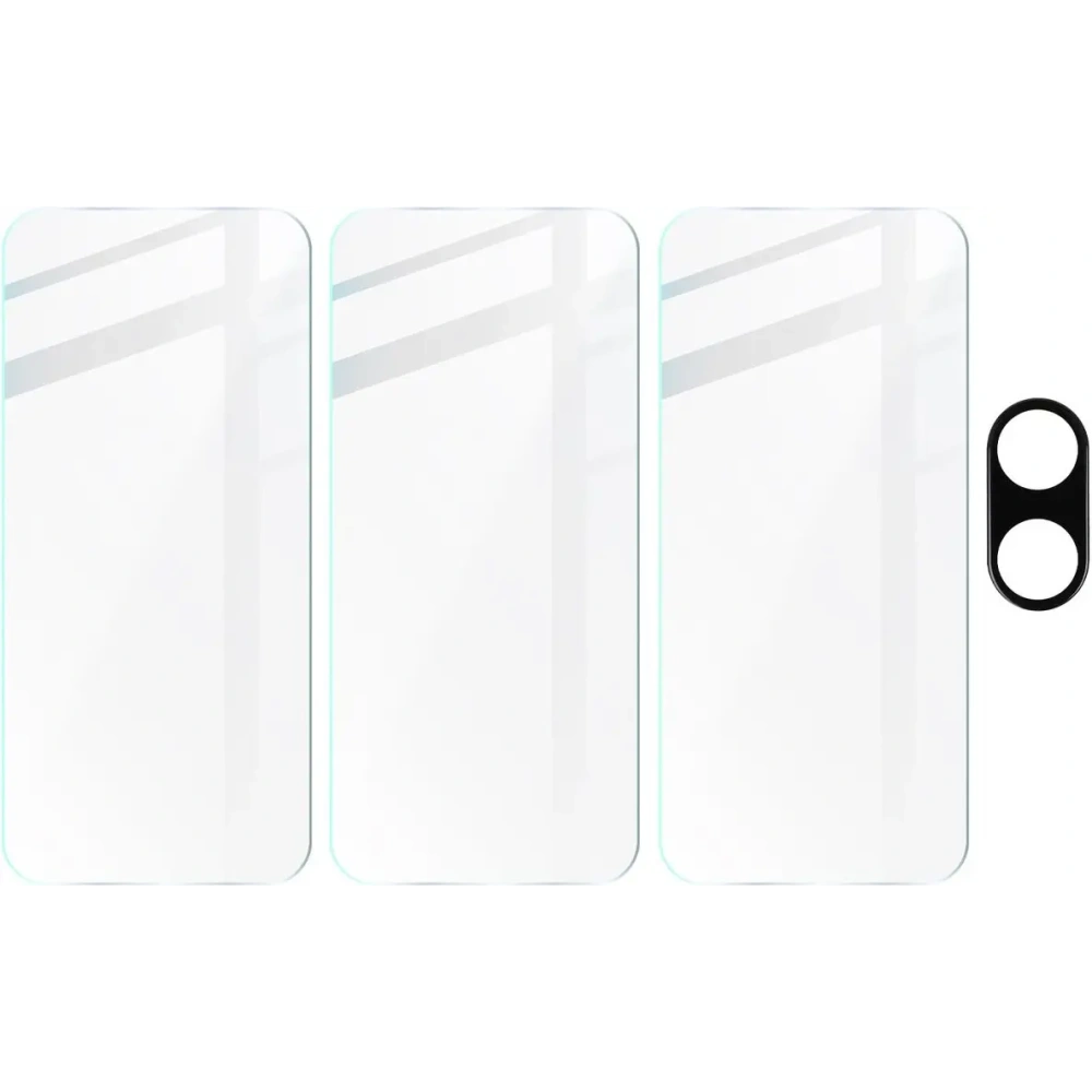 Hurtownia GSM - BIZON Clear 3x sticlă pentru ecran + sticlă pentru cameră Nothing Phone (2a) - BIZ5680 - {ean13} - Hurt