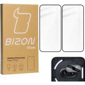 Hurtownia GSM - BIZON Edge 2x képernyő üveg + kamera üveg Nothing Phone (2a) - BIZ5110 - {ean13} - Hurt
