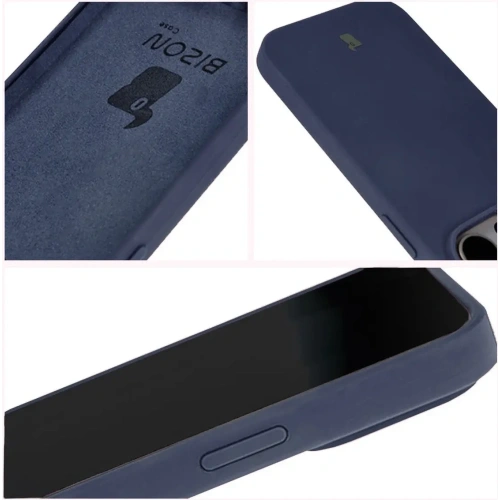 Silikonowe etui Bizon Soft Case do Apple iPhone 15 Pro ciemnoniebieskie