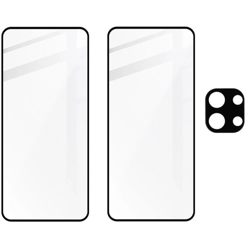 2x Szkło na ekran + szkło na aparat BIZON Edge do Xiaomi Redmi Note 13 4G
