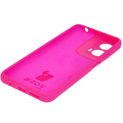 Silikonowe etui Bizon Soft Case do Motorola Moto G24 / G24 Power neonowo-różowe