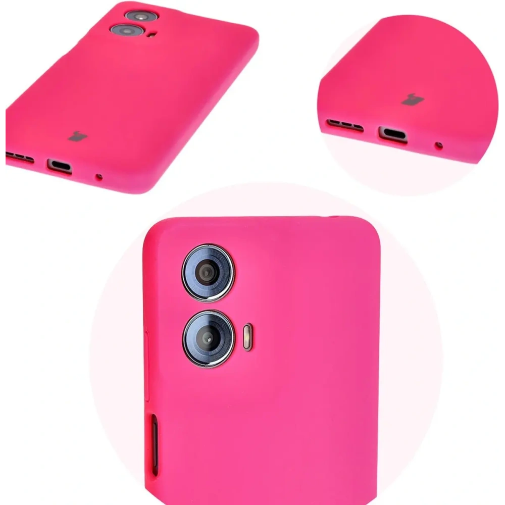 Hurtownia GSM - Bizon Soft Case Motorola Moto G24 / G24 Power roz neon - BIZ5158 - {ean13} - Hurt