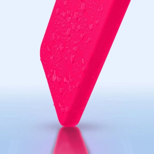 Silikonowe etui Bizon Soft Case do Motorola Moto G24 / G24 Power neonowo-różowe