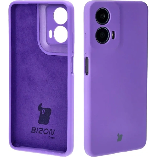 Silikonowe etui Bizon Soft Case do Motorola Moto G24 / G24 Power fioletowe