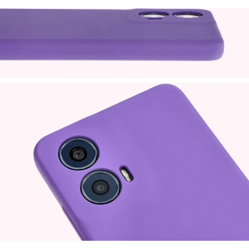 Silikonowe etui Bizon Soft Case do Motorola Moto G24 / G24 Power fioletowe