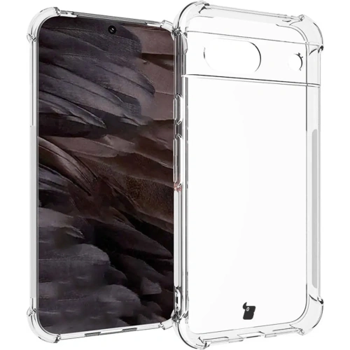Etui + 2x szkło na ekran Bizon Case Clear Pack do Google Pixel 8a przezroczyste