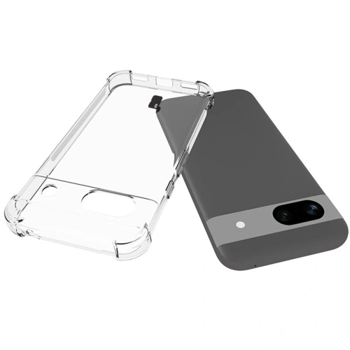 Etui + 2x szkło na ekran Bizon Case Clear Pack do Google Pixel 8a przezroczyste