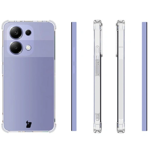 Etui + 2x szkło na ekran Bizon Case Clear Pack do Xiaomi Redmi Note 13 4G przezroczyste