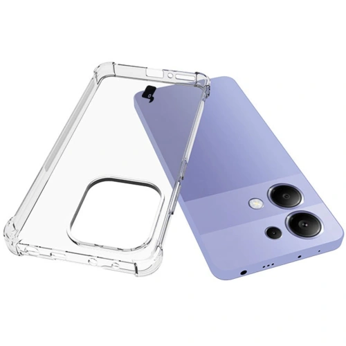 Etui + 2x szkło na ekran Bizon Case Clear Pack do Xiaomi Redmi Note 13 4G przezroczyste