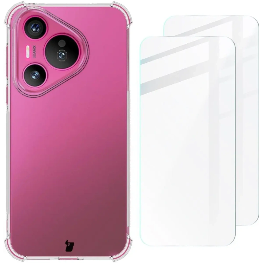 Hurtownia GSM - Bizon Case Clear Pack Hülle + 2x Schutzglas Huawei Pura 70 klar - BIZ5165 - {ean13} - Hurt