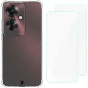 Hurtownia GSM - Bizon Case Clear Pack tok + 2x kijelzőfólia Oppo Reno11 F 5G átlátszó - BIZ5709 - {ean13} - Hurt