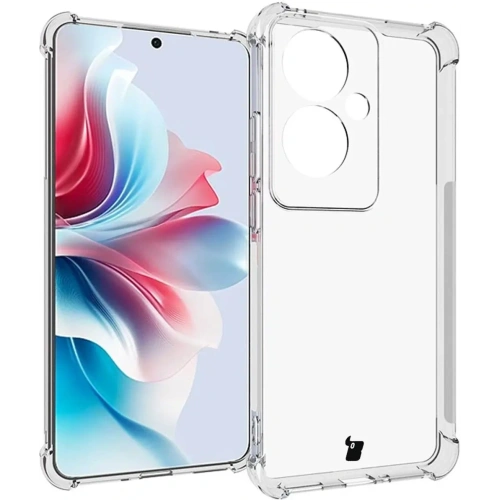 Etui + 2x folia Bizon Case Clear Pack do Oppo Reno11 F 5G przezroczyste
