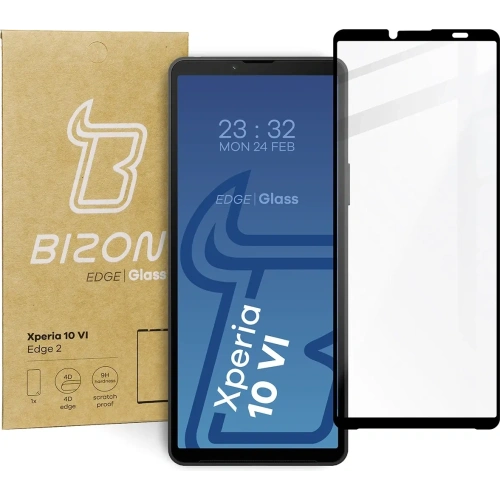 Szkło hartowane Bizon Glass Edge 2 do Sony Xperia 10 VI czarne
