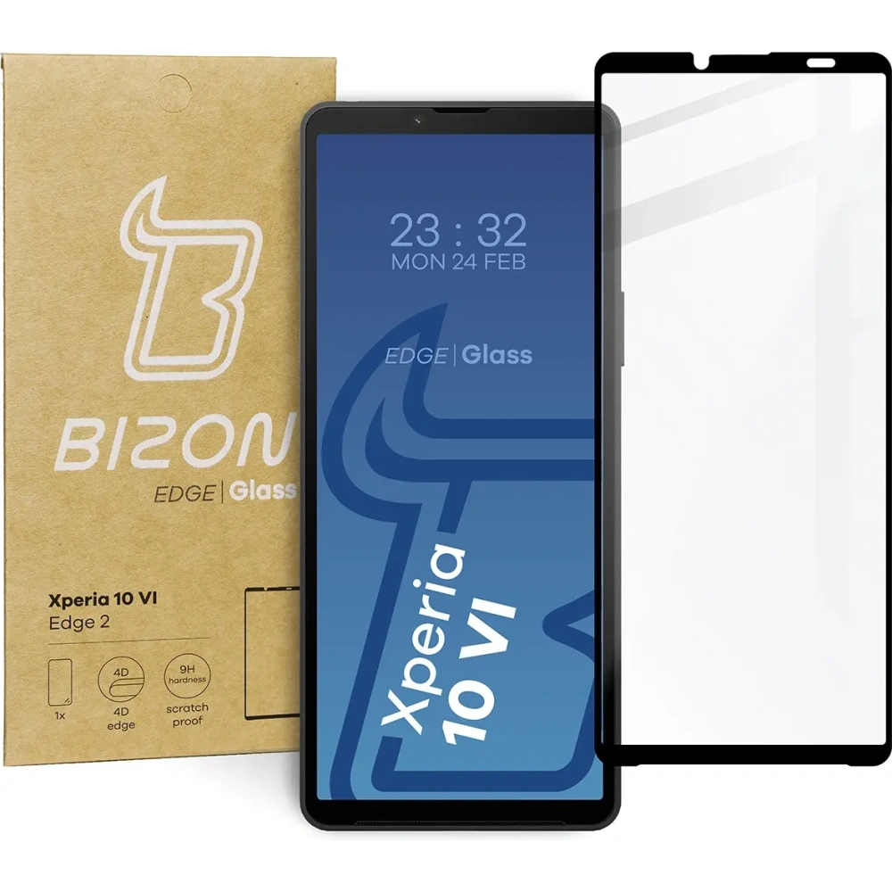 Wholesale Bizon Glass Edge 2 Sony Xperia 10 VI black - BIZ5176 - {ean13} - Hurt