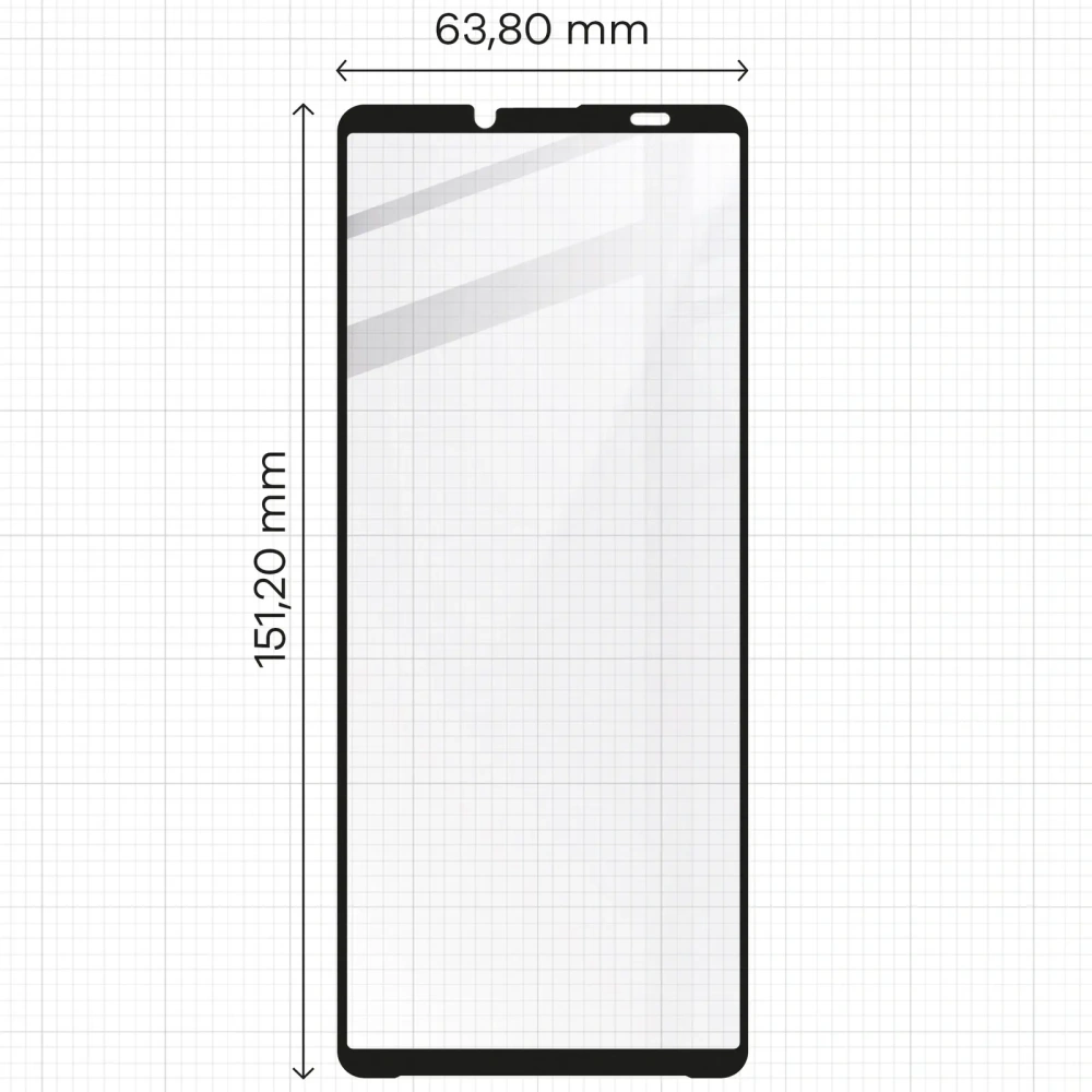 Hurtownia GSM - Bizon Glass Edge 2 Sony Xperia 10 VI schwarz - BIZ5176 - {ean13} - Hurt