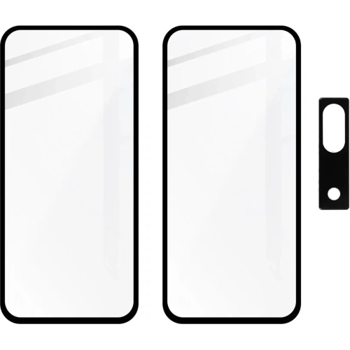 2x Szkło na ekran + szkło na aparat BIZON Edge do Google Pixel 8a