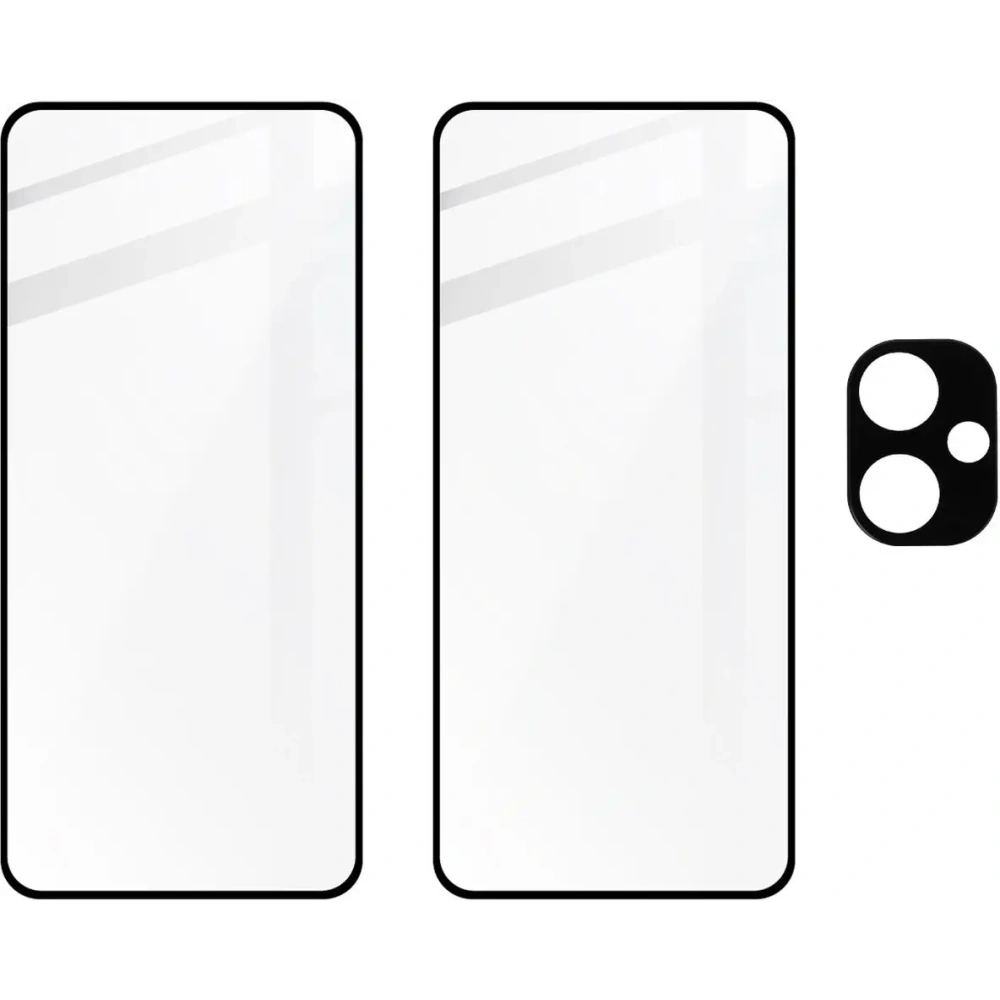 Hurtownia GSM - Bizon Glass Edge 2 3D Pack edzett üveg - [2 PACK] + lencse védelem Xiaomi Redmi Note 13 Pro+ 5G fekete - BIZ5186 - {ean13} - Hurt