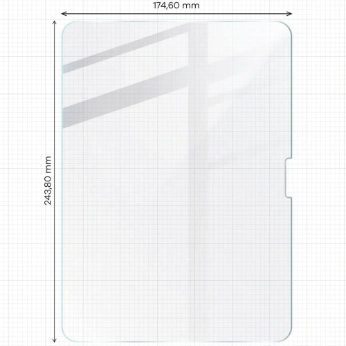 Folia imitująca papier Bizon Film Tab Papirus do iPad Air 11" 6 gen. 2024 [2 PACK]