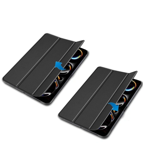 Etui Bizon Case Tab Croc do iPad Pro 13" 7 gen. 2024 czarne